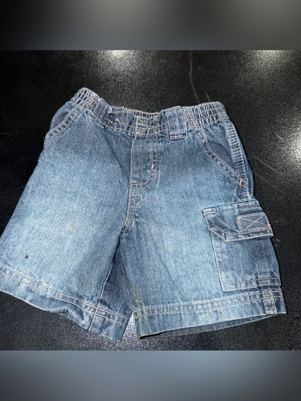 Circo Denim Cargo Shorts in Blue